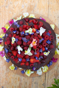 Black Forest Cake - Enchanted Forest Cake - Chocolate cake with berries gluten free