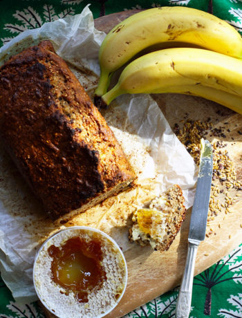 hipster banana bread recipe with honeycomb