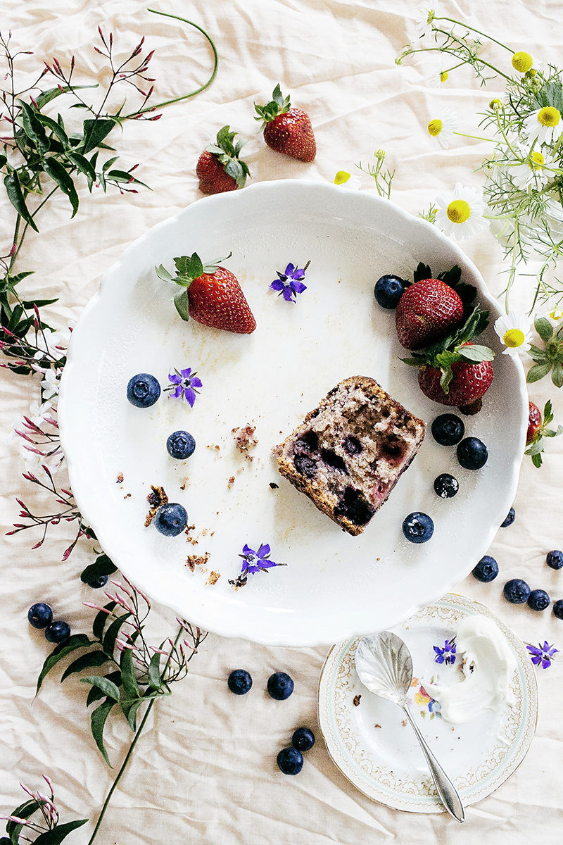Wildberry Yoghurt Cake with summer berries recipe
