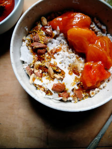 coconut quinoa porridge chai spiced persimmon bowl breakfast sweetpea darlingheart
